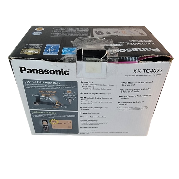 Panasonic 6.0 KX-TG4022 Expandable Digital Cordless Andwering System - Picture 11 of 14